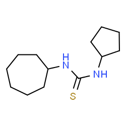 ChemSpider 2D Image | 1-Cycloheptyl-3-cyclopentylthiourea | C13H24N2S