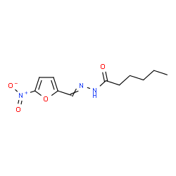 ChemSpider 2D Image | N'-[(5-Nitro-2-furyl)methylene]hexanehydrazide | C11H15N3O4