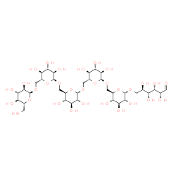 ChemSpider 2D Image | alpha-D-Glucopyranosyl-(1->6)-alpha-D-glucopyranosyl-(1->6)-alpha-D-glucopyranosyl-(1->6)-alpha-D-glucopyranosyl-(1->6)-alpha-D-glucopyranosyl-(1->6)-D-glucose | C36H62O31