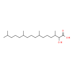 ChemSpider 2D Image | 2-Hydroxy-3,7,11,15-tetramethylhexadecanoic acid | C20H40O3