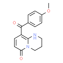 ChemSpider 2D Image | 9-(4-Methoxybenzoyl)-1,2,3,4-tetrahydro-6H-pyrido[1,2-a]pyrimidin-6-one | C16H16N2O3