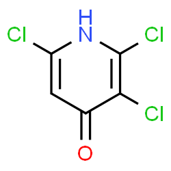 ChemSpider 2D Image | 2,3,6-Trichloro-4(1H)-pyridinone | C5H2Cl3NO