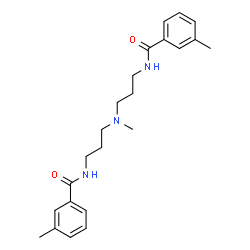 ChemSpider 2D Image | N,N'-[(Methylimino)di-3,1-propanediyl]bis(3-methylbenzamide) | C23H31N3O2