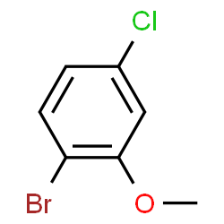 ChemSpider 2D Image | 1-Bromo-4-chloro-2-methoxybenzene | C7H6BrClO