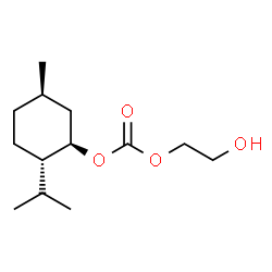 ChemSpider 2D Image | 2-Hydroxyethyl (1R,2S,5R)-2-isopropyl-5-methylcyclohexyl carbonate | C13H24O4