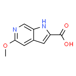 ChemSpider 2D Image | 5-Methoxy-1H-pyrrolo[2,3-c]pyridine-2-carboxylic acid | C9H8N2O3