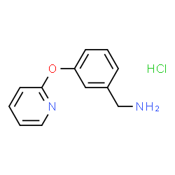 ChemSpider 2D Image | 3-(Pyridin-2-yloxy)benzylamine hydrochloride | C12H13ClN2O