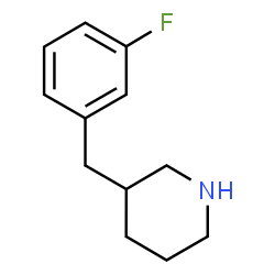 ChemSpider 2D Image | 3-(3-Fluorobenzyl)piperidine | C12H16FN