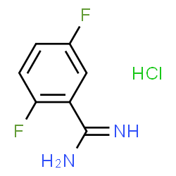 ChemSpider 2D Image | 2,5-Difluorobenzene-1-carboximidamide hydrochloride | C7H7ClF2N2