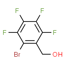 ChemSpider 2D Image | 2-Bromo-3,4,5,6-tetrafluorobenzenemethanol | C7H3BrF4O