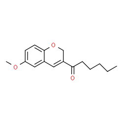 ChemSpider 2D Image | 1-(6-Methoxy-2H-chromen-3-yl)-1-hexanone | C16H20O3