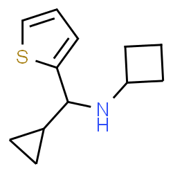 ChemSpider 2D Image | N-[Cyclopropyl(2-thienyl)methyl]cyclobutanamine | C12H17NS