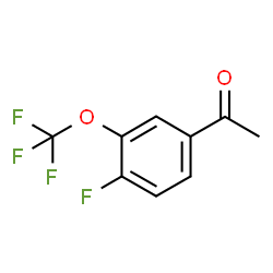 ChemSpider 2D Image | 4'-Fluoro-3'-(trifluoromethoxy)acetophenone | C9H6F4O2