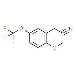 ChemSpider 2D Image | 2-Methoxy-5-(trifluoromethoxy)phenylacetonitrile | C10H8F3NO2