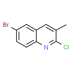 ChemSpider 2D Image | 6-Bromo-2-chloro-3-methylquinoline | C10H7BrClN
