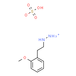 ChemSpider 2D Image | [2-(2-Methoxyphenyl)ethyl]hydrazinium hydrogen sulfate | C9H16N2O5S