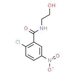 ChemSpider 2D Image | 2-Chloro-N-(2-hydroxyethyl)-5-nitrobenzamide | C9H9ClN2O4