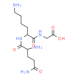ChemSpider 2D Image | gln-lys-gly | C13H25N5O5