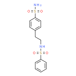 ChemSpider 2D Image | 4-{2-[(Phenylsulfonyl)amino]ethyl}benzenesulfonamide | C14H16N2O4S2