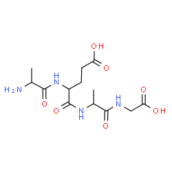 ChemSpider 2D Image | ala-glu-ala-gly | C13H22N4O7