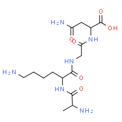 ChemSpider 2D Image | ala-lys-gly-asn | C15H28N6O6