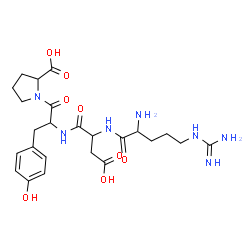 ChemSpider 2D Image | arg-asp-tyr-pro | C24H35N7O8