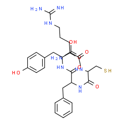 ChemSpider 2D Image | arg-cys-phe-tyr | C27H37N7O6S