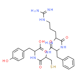 ChemSpider 2D Image | arg-phe-cys-tyr | C27H37N7O6S