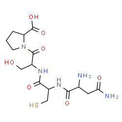 ChemSpider 2D Image | asn-cys-ser-pro | C15H25N5O7S