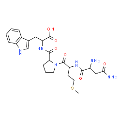 ChemSpider 2D Image | asn-met-pro-trp | C25H34N6O6S