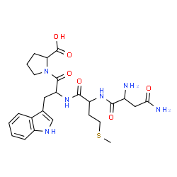 ChemSpider 2D Image | asn-met-trp-pro | C25H34N6O6S