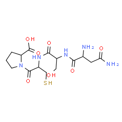 ChemSpider 2D Image | asn-ser-cys-pro | C15H25N5O7S