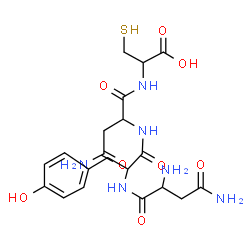 ChemSpider 2D Image | asn-tyr-asn-cys | C20H28N6O8S