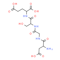 ChemSpider 2D Image | asp-gly-ser-glu | C14H22N4O10