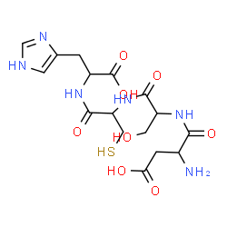 ChemSpider 2D Image | asp-ser-cys-his | C16H24N6O8S