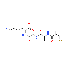 ChemSpider 2D Image | cys-ala-gly-lys | C14H27N5O5S