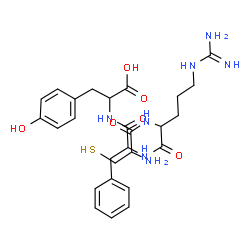 ChemSpider 2D Image | cys-arg-phe-tyr | C27H37N7O6S