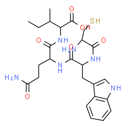 ChemSpider 2D Image | cys-trp-gln-ile | C25H36N6O6S