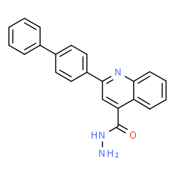 ChemSpider 2D Image | 2-(4-Biphenylyl)-4-quinolinecarbohydrazide | C22H17N3O