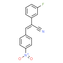 ChemSpider 2D Image | (2Z)-2-(3-Fluorophenyl)-3-(4-nitrophenyl)acrylonitrile | C15H9FN2O2