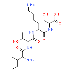 ChemSpider 2D Image | ile-thr-lys-ser | C19H37N5O7