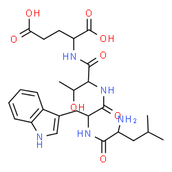 ChemSpider 2D Image | leu-trp-thr-glu | C26H37N5O8