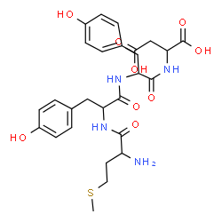 ChemSpider 2D Image | met-tyr-tyr-asp | C27H34N4O9S