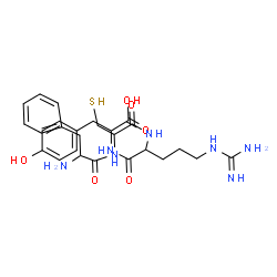 ChemSpider 2D Image | phe-cys-arg-tyr | C27H37N7O6S