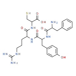ChemSpider 2D Image | phe-tyr-arg-cys | C27H37N7O6S