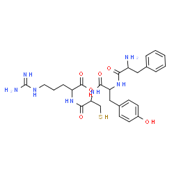 ChemSpider 2D Image | phe-tyr-cys-arg | C27H37N7O6S