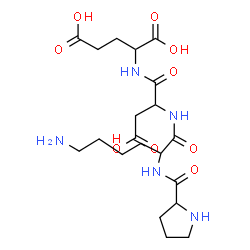 ChemSpider 2D Image | pro-lys-asp-glu | C20H33N5O9