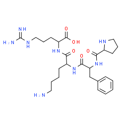 ChemSpider 2D Image | pro-phe-lys-arg | C26H42N8O5