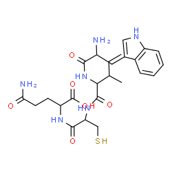 ChemSpider 2D Image | trp-ile-cys-gln | C25H36N6O6S