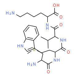 ChemSpider 2D Image | trp-met-val-lys | C27H42N6O5S